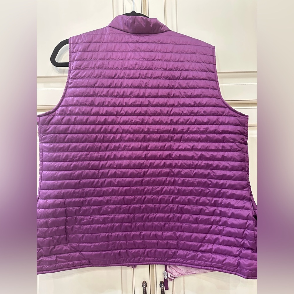 Chico's Women's Purple Quilted Vest - Picture 5 of 6